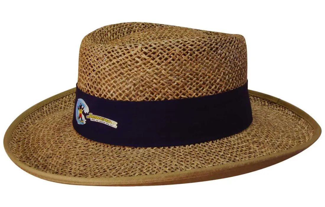 Headwear Straw Sports Hat With Material Under The Brim X12 - S4286 - City Workwear